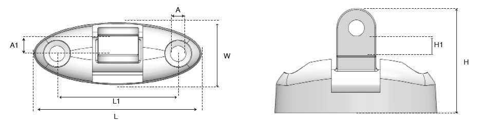 universal deck hinge